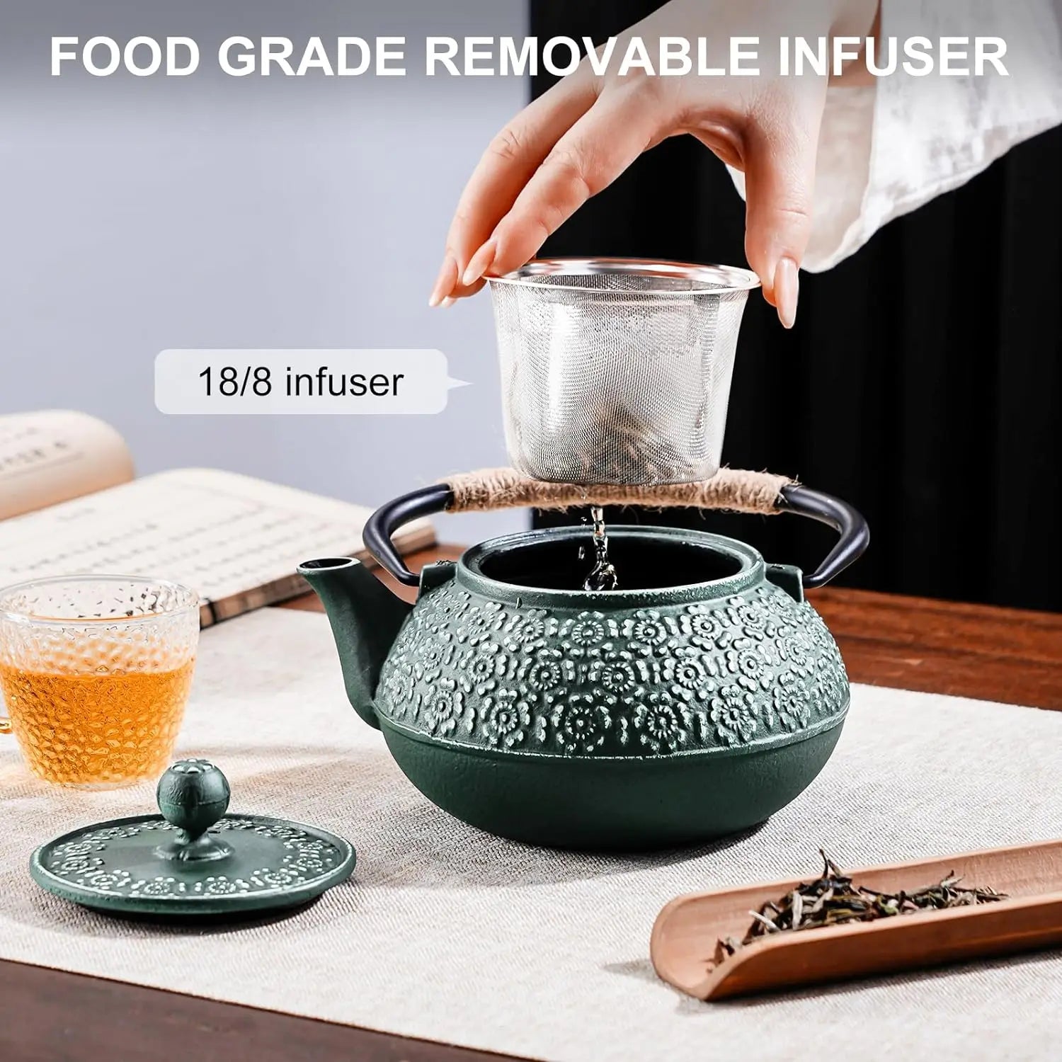 Cast Iron Tea Pot – 900ml Sakura Design