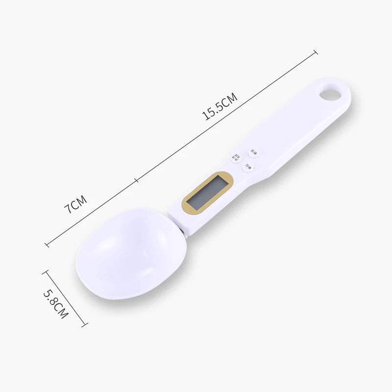 Mini Digital Spoon Scale 0.1–500g – LCD Kitchen Measuring Spoon